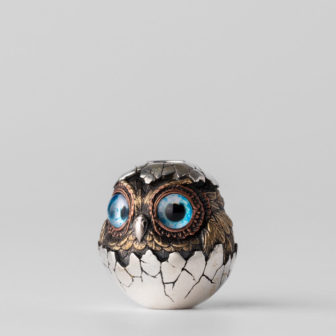 Owl (eggshell) Lanyard Bead