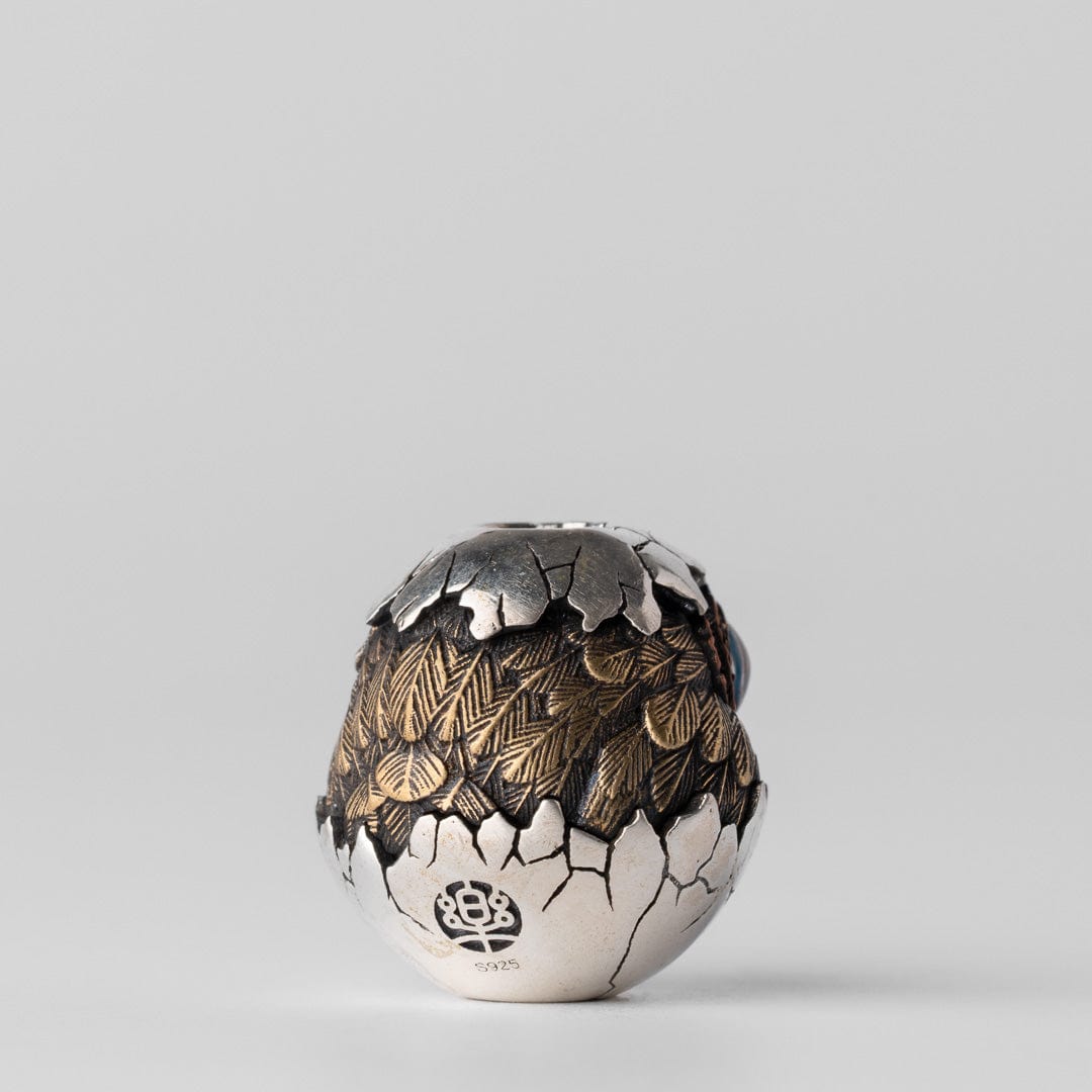 Owl (eggshell) Lanyard Bead