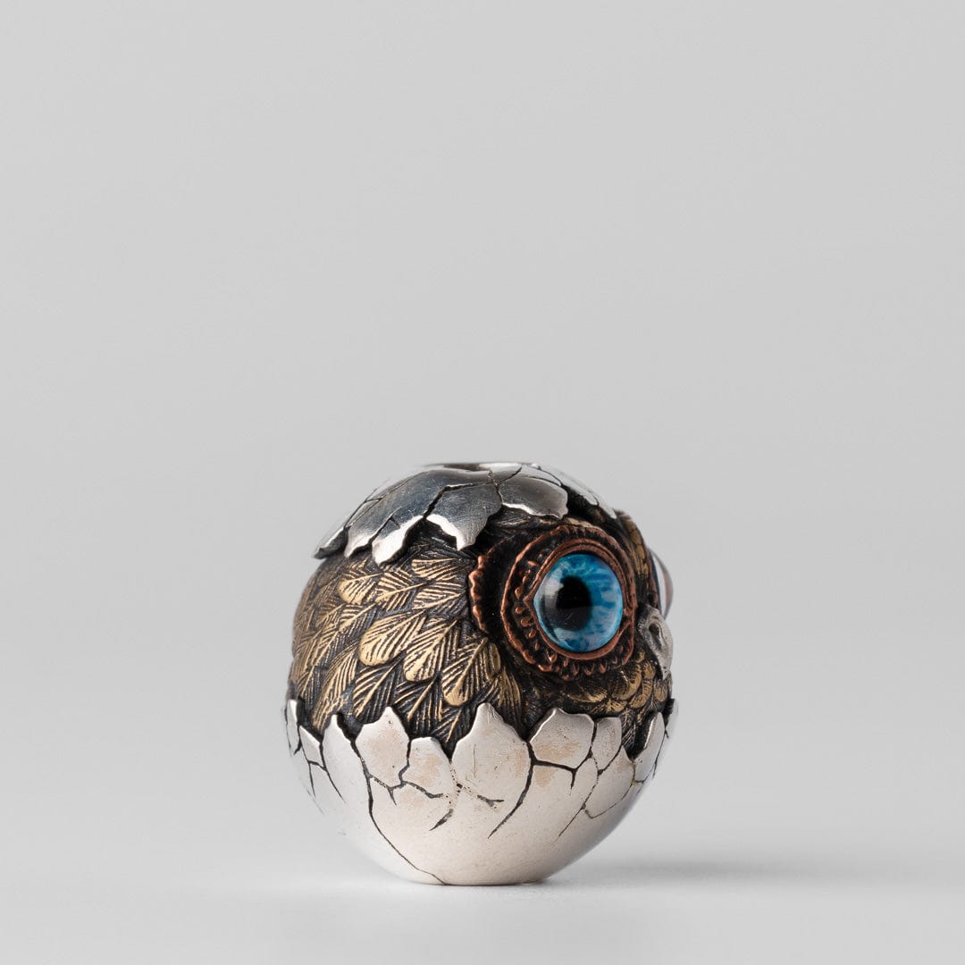Owl (eggshell) Lanyard Bead
