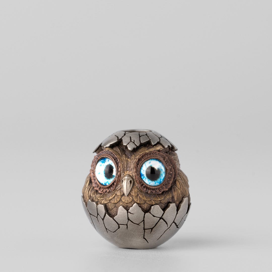 Owl (eggshell) Lanyard Bead