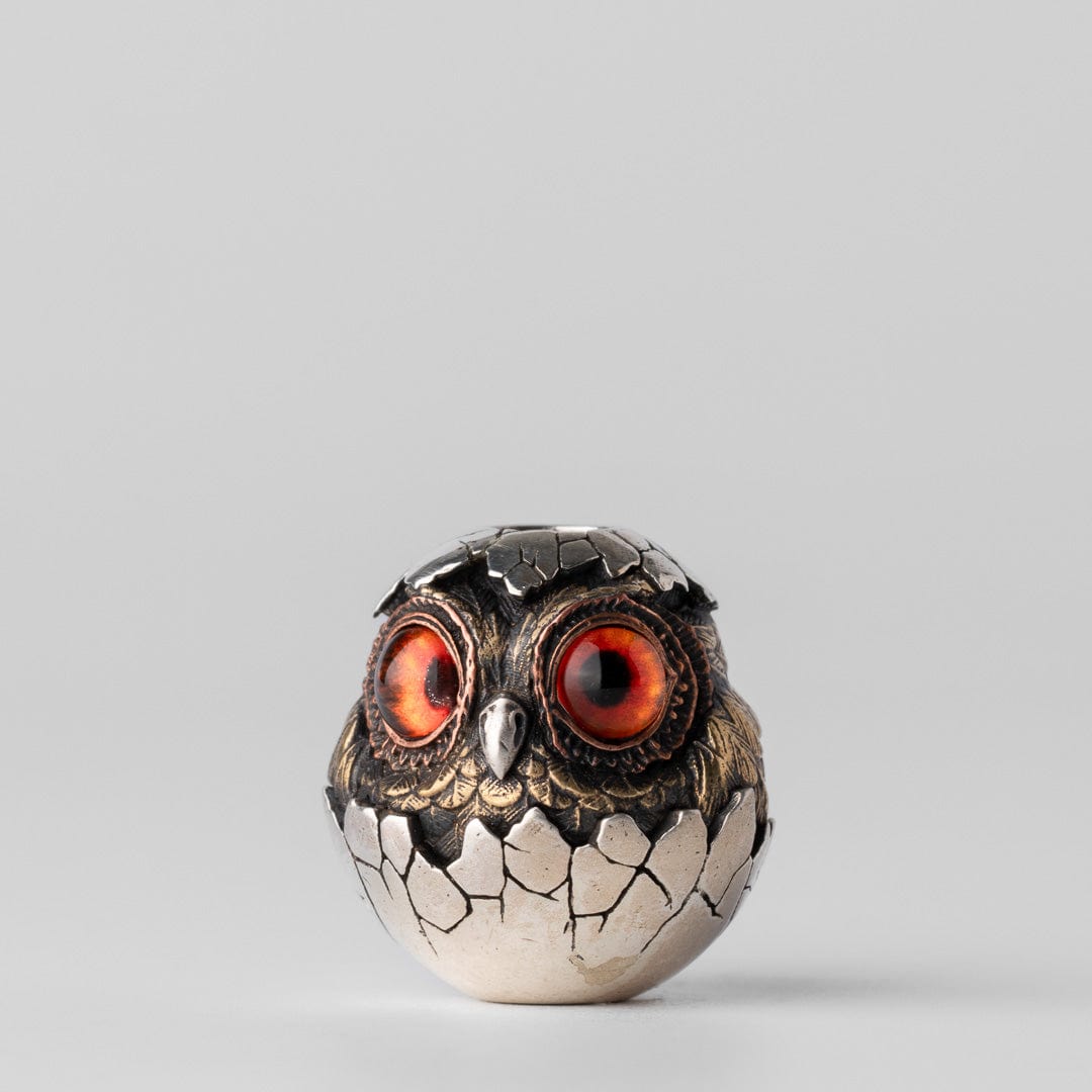 Owl (eggshell) Lanyard Bead